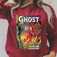 Halloween Horror Vintage Ghost Comic Book Retro Cartoon Raglan Sleeve Sweatshirt Heather Dust Halloween Horror Vintage Ghost Comic Book Retro Cartoon Raglan Sleeve Sweatshirt Heather Dust