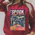 Halloween Horror Vintage Mummy Comic Book Retro Scary Raglan Sleeve Sweatshirt Heather Dust Halloween Horror Vintage Mummy Comic Book Retro Scary Raglan Sleeve Sweatshirt Heather Dust