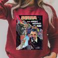 Halloween Horror Vintage Werewolf Vampire Comic Book Retro Raglan Sleeve Sweatshirt Heather Dust Halloween Horror Vintage Werewolf Vampire Comic Book Retro Raglan Sleeve Sweatshirt Heather Dust