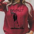 Hamlet William Shakespeare Book Cover Raglan Sleeve Sweatshirt Heather Dust