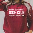 What Happens At Book Club Stays At Book Club T-Shirt Raglan Sleeve Sweatshirt Heather Dust What Happens At Book Club Stays At Book Club T-Shirt Raglan Sleeve Sweatshirt Heather Dust