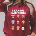 I Can Do Hard Things Children's Book Characters Raglan Sleeve Sweatshirt Heather Dust