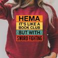 Hema Definition Like A Book Club With Swords Raglan Sleeve Sweatshirt Heather Dust
