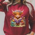 Highland Cow Book Floral Bookworm Librarian Cute Easter Day Raglan Sleeve Sweatshirt Heather Dust Highland Cow Book Floral Bookworm Librarian Cute Easter Day Raglan Sleeve Sweatshirt Heather Dust