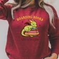 Hoarding Books Like a Dragon Reading Raglan Sleeve Sweatshirt Heather Dust