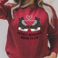 Hockey Romance Book Club Raglan Sleeve Sweatshirt Heather Dust