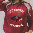 Horror Book Club Creepy Reader Gothic Fiction Thriller Fan Raglan Sleeve Sweatshirt Heather Dust