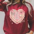 Hot Girls Read Books Cute Heart Graphic Raglan Sleeve Sweatshirt Heather Dust