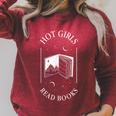 Hot Girls Read Books Reading Book Lovers Women Apparel Raglan Sleeve Sweatshirt Heather Dust Hot Girls Read Books Reading Book Lovers Women Apparel Raglan Sleeve Sweatshirt Heather Dust