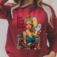 Hot Girls Read Books Spicy Bookish Girl Dark Romance Reader Raglan Baseball Tee Raglan Sleeve Sweatshirt Heather Dust