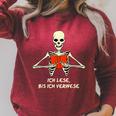 Ich Lese Bis Ich Verwese Books Reading Bookworm Raglan Sleeve Sweatshirt Heather Dust