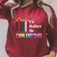 I'd Rather Be Coloring Adult Coloring Book T-Shirt Raglan Sleeve Sweatshirt Heather Dust I'd Rather Be Coloring Adult Coloring Book T-Shirt Raglan Sleeve Sweatshirt Heather Dust