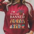 I'm With The Banned Books Reading Raglan Sleeve Sweatshirt Heather Dust I'm With The Banned Books Reading Raglan Sleeve Sweatshirt Heather Dust