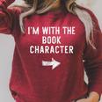 I’m With The Book Character Halloween Couple Costume Raglan Sleeve Sweatshirt Heather Dust I’m With The Book Character Halloween Couple Costume Raglan Sleeve Sweatshirt Heather Dust