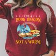 I'm a Book Dragon Not a Worm Reading Readers Clothing Raglan Sleeve Sweatshirt Heather Dust I'm a Book Dragon Not a Worm Reading Readers Clothing Raglan Sleeve Sweatshirt Heather Dust