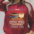 I'm a Book Nerd Book Lover Book Reader Raglan Sleeve Sweatshirt Heather Dust