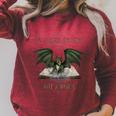 I'm A Dragon Not A Worm Book Raglan Sleeve Sweatshirt Heather Dust