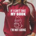 I'm Not Going Book Enthusiast Raglan Sleeve Sweatshirt Heather Dust