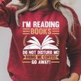 I'm Reading Books Do Not Disturb Me Read Raglan Sleeve Sweatshirt Heather Dust I'm Reading Books Do Not Disturb Me Read Raglan Sleeve Sweatshirt Heather Dust