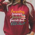 I'm Writing Someone's Future Favorite Book Lover Reading Raglan Sleeve Sweatshirt Heather Dust