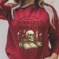 Introverted Book Club Member Anti Social Reader Premium Tri-Blend Raglan Sleeve Sweatshirt Heather Dust