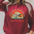 Introverted But Willing To Discuss Books Raglan Sleeve Sweatshirt Heather Dust