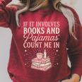 If It Involves Books & Pajamas Count Me In Cute Pajama Night Raglan Sleeve Sweatshirt Heather Dust