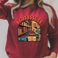 I Got Issues Comic Book Collector Retro Style Raglan Sleeve Sweatshirt Heather Dust