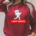 I Got Issues Comic Books Geeks Nerds Raglan Sleeve Sweatshirt Heather Dust I Got Issues Comic Books Geeks Nerds Raglan Sleeve Sweatshirt Heather Dust