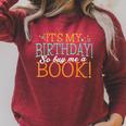 It's My Birthday So Buy Me a Book Birthday Tee T-Shirt Raglan Sleeve Sweatshirt Heather Dust
