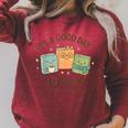 It’s A Good Day To Read 6 Or 7 Pages 67 Meme Book Raglan Sleeve Sweatshirt Heather Dust