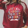 Its a Good Day To Read a Book Bookworm Book Day Men Women Raglan Sleeve Sweatshirt Heather Dust Its a Good Day To Read a Book Bookworm Book Day Men Women Raglan Sleeve Sweatshirt Heather Dust