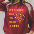 It's a Good Day To Read a Book Children's Book Week- Fall Raglan Sleeve Sweatshirt Heather Dust