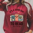 It's a Good Day To Read For Book Lovers Vibes Raglan Sleeve Sweatshirt Heather Dust It's a Good Day To Read For Book Lovers Vibes Raglan Sleeve Sweatshirt Heather Dust