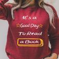 It’s a Good Day To Read a Book Raglan Sleeve Sweatshirt Heather Dust
