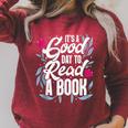 It's Good Day To Read A Book Raglan Sleeve Sweatshirt Heather Dust It's Good Day To Read A Book Raglan Sleeve Sweatshirt Heather Dust