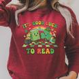 It's Good Luck To Read St Patrick's Day Book Lucky Raglan Sleeve Sweatshirt Heather Dust It's Good Luck To Read St Patrick's Day Book Lucky Raglan Sleeve Sweatshirt Heather Dust