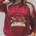 It's Too Nonfiction Outside Reading Book Lover Raglan Sleeve Sweatshirt Heather Dust It's Too Nonfiction Outside Reading Book Lover Raglan Sleeve Sweatshirt Heather Dust