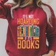 It's Not Hoarding If Books Lover Reading Librarian Raglan Sleeve Sweatshirt Heather Dust It's Not Hoarding If Books Lover Reading Librarian Raglan Sleeve Sweatshirt Heather Dust