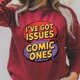 I'Ve Got Issues The Comic Book Kind Collector Raglan Sleeve Sweatshirt Heather Dust I'Ve Got Issues The Comic Book Kind Collector Raglan Sleeve Sweatshirt Heather Dust