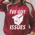 I'Ve Got Issues T Shirt For Comic Book Collector Raglan Sleeve Sweatshirt Heather Dust