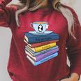 Jane Austen Books And Tea Raglan Sleeve Sweatshirt Heather Dust