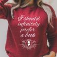 Jane Austen Quotes Fans I Should Infinitely Prefer a Book Raglan Sleeve Sweatshirt Heather Dust Jane Austen Quotes Fans I Should Infinitely Prefer a Book Raglan Sleeve Sweatshirt Heather Dust