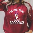 Just Here For The Boooks Ghost Teacher Halloween Book Lover Raglan Sleeve Sweatshirt Heather Dust Just Here For The Boooks Ghost Teacher Halloween Book Lover Raglan Sleeve Sweatshirt Heather Dust