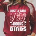 Just a Girl Who Loves Birds And Books Read Book Librarian Raglan Sleeve Sweatshirt Heather Dust Just a Girl Who Loves Birds And Books Read Book Librarian Raglan Sleeve Sweatshirt Heather Dust