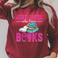 Just a Girl Who Loves Books Book Lover Reader Bookworm Raglan Sleeve Sweatshirt Heather Dust Just a Girl Who Loves Books Book Lover Reader Bookworm Raglan Sleeve Sweatshirt Heather Dust