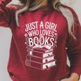 Just a Girl Who Loves Books Book Lover Reading For Women Raglan Sleeve Sweatshirt Heather Dust Just a Girl Who Loves Books Book Lover Reading For Women Raglan Sleeve Sweatshirt Heather Dust