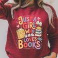 Just a Girl Who Loves Books Bookish Readers Book Lover Girls Raglan Sleeve Sweatshirt Heather Dust Just a Girl Who Loves Books Bookish Readers Book Lover Girls Raglan Sleeve Sweatshirt Heather Dust