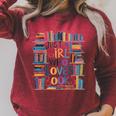 Just A Girl Who Loves Books Bookshelf Female Book Lovers Raglan Sleeve Sweatshirt Heather Dust Just A Girl Who Loves Books Bookshelf Female Book Lovers Raglan Sleeve Sweatshirt Heather Dust