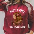 Just A Girl Who Loves Books For Bookworm Book Lover Raglan Sleeve Sweatshirt Heather Dust Just A Girl Who Loves Books For Bookworm Book Lover Raglan Sleeve Sweatshirt Heather Dust